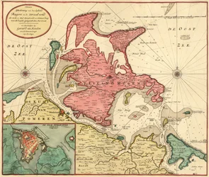 New Drawing of the Island of Rügen and the Stralsund as well as the City of Stralsund and the New Deep with All Its Situations in Large with Privilege